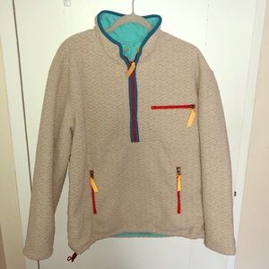 Chubbies REVERSIBLE half-zip fleece jacket
